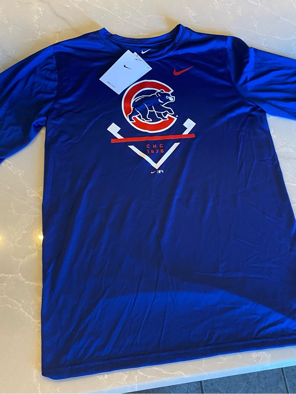 Nike Royal Blue Chicago Cubs short-Sleeve Performance Shirt